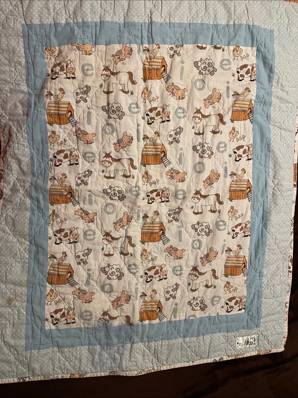 Muliple Disney & Animal Quilt Baby Blanket